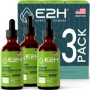 E2H Chlorophyll Liquid Drops - Immster de energia natural, suporte do sistema imunológico e desodorante interno - sabor de hortelã - (3 garrafas)