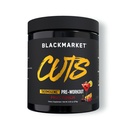 BLACKMARKET CUTS Pre Treino – Energia Termogênica e Foco Pó para Homens e Mulheres, Metabolismo de Gordura, Definição de Músculo, Creatina Livre, 30 Servings (Fruit Punch)