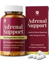 100% Natural Shoden Ashwagandha Suplemento Complexo - Ultra alta potência 35:1 Extrato de raiz concentrado para o sono e suporte energético - Vegan, Não-GMO - 60 Cápsulas Ashwagandha