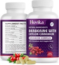 Berberine HCL Cápsulas 1200 mg - Berberine Suplemento com Ceilão Cinnamon, Chromium, Veggies Blend - Suporta Metabolismo e Sistema Imune, Gut Saúde - 120 ct Fácil de Engolir comprimidos Vegan
