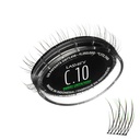 Lashify Curl 10mm Gossamer Extensões de pestanas Refil em Ombre Verde, fácil DIY pestanas falsas para um olhar natural