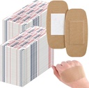 Sinmoe 600 Pcs Bandagens grandes Bulk Grande flexível adesivo cuidado tecido bandagens para cuidar e proteger feridas, 2 x 4 polegadas