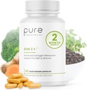Puro Therapro Rx DIM 3+ 60 Vegan Caps - 2 Mês de Fornecimento, Curcumin & BioPerine, Suporta Metabolismo de Estrogênio Saudável em Homens & Mulheres, Antioxidante & Suporte de Destoxificação, Grau Farmacêutico