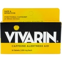 Vivarin, Pills de Cafeína, 200mg de Cafeína em Cada Tablet, Ajuda Segura e Eficaz Você Permanecer Acordado, Ajuda de Alerta, Suplemento Energético, 16 Tablets - 1 Pack