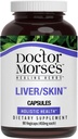 Doctor Morse's Liver/Skin Care Supplement - Natural Digestive System Health & Elimination Support - Naturopath Formulado - Sementes de Cardoce de Leite, Burdock, Bayberry, Dandelion Root - 90 Cápsulas