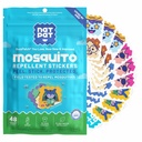NATPAT Buzz Patch Mosquito Patch Sticks para crianças - Ingredientes baseados em plantas, Não-Tóxico - O original todo natural Citronella Essential Oil Insect Patch, DEET Livre, para crianças, Crianças (60 Pack)