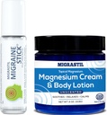 Migrastil Migraine Stick® e creme de magnésio tópico & pacote de loção corporal