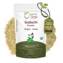 Via Orgânica Grau Premium Guduchi Pó (Tinospora cordifolia) - Orgânico & Kosher Certified □ Raw, Vegan, Non GMO & Gluten Free
