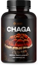 SIRUNES Suplemento de cogumelos Chaga Cogumelos Cápsulas 100 Contagem – 1000mg Cogumelos Orgânicos Naturais com Chaga Cogumelo Pó – Suplemento Antioxidante para Suporte Imune, Energia Boos