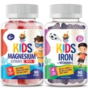Chicletes de ferro SAM SUNNY para crianças e chicletes de magnésio para crianças e adultos - 500mg - Calm Magnesium Chews - Magnesium Citrato Suplemento mastigável para humor e suporte muscular