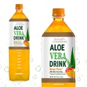 Bondade da natureza Aloe Vera Bebida com Polpa Mango Flavor - 50.7 Fl Oz (1,5 L) - Refrescante Bebida com verdadeiro suco de Aloe Vera