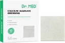 Dr. Med Alginate Alginate Wound Dressing 4 "x4", 10 embalagem individual de alta absorção Dressing Gauze, Alginate Pads Não-Stick, Patch macio e confortável para o cuidado da ferida, cura mais rápida