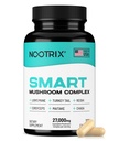 Nootrix Smart Mushrooms Complex Supplement . Suporta memória, foco mental, saúde cognitiva e energia ..27.000mg Cogumelos orgânicos ..