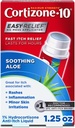 Cortizone-10 Força máxima calmante Aloe Itch Relief No Mess Aplicator, 1% de hidrocortisona, de ação rápida, líquido anti-Itch para mordidas de insetos, Erupção cutânea, Eczema, Psoríase, Hera Venenosa, Carvalho & Sumac, 1,25 fl oz