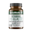 NutraMedix Vitamina D3 e K2 Immune Suplemento de suporte para mulheres e homens - Ajude a apoiar a saúde do coração - pode ajudar com o metabolismo de cálcio (90 Cápsulas)