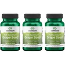Swanson Grape Seed Heart Antioxidant Livre Radicais Saudáveis Suporte à Pressão Arterial Polifenóis OPCS Herbal Supplement 380 mg 100 Cápsulas (3 embalagens)