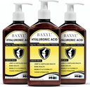 BAXYL Liquid Hyaluronic Acid Supplement - Ácido Citrico Natural, Potássio Sorbato Ingredientes Formulados Xarope Flavorless - Fornecer Cartilagem saudável e formação óssea - 3 garrafas de 6 Fl Oz