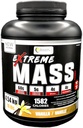 Massa extrema peso Gainer Muscle Builder, 10 lb (4.54 kg) com menos açúcar para treino intenso Treino feito de alta caloria Fortificada proteína de soro (Vanilla)