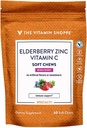 Elderberry, Zinco e Vitamina C mastigação suave - suporte imunológico - Berry misto (60 mastigação macia)