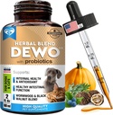 Defesa Natural Intestinal para Cães e Gatos – Herbal Cleanse com Wormwood, Black Walnut & Probiótico – Promove Equilíbrio Saudável Gut & Flora – Fórmula Espectro Ampla Avançada – Made in USA
