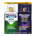 Força máxima Mucinex FastMax DM Max & Mucinex Nightshift Cold & Flu Liquid (2 x 6 fl. oz.) Magro & Loosens Muco, Alivia Tosse & Congestão do Peito, Dor, Febre, Espirros, Garganta Dorida, Nariz Runny