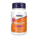 NOW Suplementos, Vitamina A (óleo de fígado de peixe) 25.000 UI, Nutrição Essencial, 100 Softgels