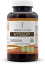 Segredos da tribo Hyssop Cápsulas Orgânicas USDA Cápsulas Vegetarianas Orgânicas Certified, Suplemento Dietário de Ervas Hyssopus officinalis Herb Secado (120 Contagem)