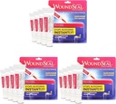 WoundSeal Powder 4 Cada um (Pacote de 3) - Cuidados com feridas Primeiros socorros para cortes, raspas e abrasões - pára de sangrar em segundos sem pontos ou faixas - seguro e eficaz para pessoas de todas as idades e animais de estimação
