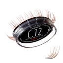 Lashify Curl 12mm Gossamer Extensões Cílios Refil, Cor de gengibre, DIY Cílios falsos para um olhar natural