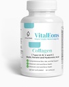 Colágeno Cabelo, Pele e Prego Suplemento para Mulheres - Tipo I, II, III, V, X, Cápsulas de Colágeno Melhorado com Biotina, Queratina e Ácido Hialurônico - Pele abrangente, Cabelo & Nail Support