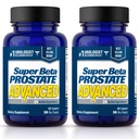 SUPER BETA PROSTATE Avançado – Promova o sono, o esvaziamento da bexiga de suporte. Suplemento de Suporte de Próstata para Saúde do Homem com Beta Sitosterol, não Saw Palmetto. (120 Caplets, 2-Pack)