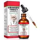 Tratamento de Infecção Urinária para Gatos, Cat Natural Tratamento de Infecção Urinária Drops Suporta Bexiga, Pedra do Rim, ITU de Gato, Suplemento de Suporte de Bexiga Renal Cranberry, sabor de frango - 60ml / 2.02oz