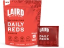 Laird Superfood Antioxident pó vermelho diário, mistura radical livre de combate, vitamina C, manganês, 2 servas de frutas e vegetais por serviço, 15 embalagem