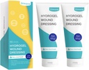 Dimora 2 embalagens 6 onças Hydrogel Primeiros socorros Pomada, Burn Injory calmante Gel, creme de reparação de pele para queimadura de emergência, incisões pós-operatórias, contusões, Debridement Ferimento Cuidado