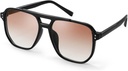 FEISEDY Retro quadrado óculos de sol do aviador mulheres homens 70s Vintage moldura plástica de moda óculos de sol B2835