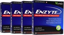 Enzyte® Conjunto de Enhancement Natural Masculino para Qualidade e Estamina com Ginseng Asiático, Ginkgo Biloba, Extrato de Sementes de Uva, Erva Horny Goat - pacote 4