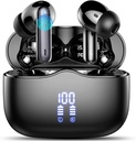 Earbuds sem fio, Bluetooth 5.3 Auscultadores no ouvido com 4 ENC Ruído Cancelando Mic, HiFi Stereo Deep Bass Wireless Earphones 40H Playtime, in-Ear Earbud Bluetooth Dual LED Display IP7 Waterproof, USB-C