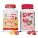 SmartyPants Kids Gummies multivitamínicos e pacote de imunidade probiótica: Omega 3 Fish Oil (EPA/DHA), Vitamina D3, C, Vitamina B12, B6, Digestivo e Imune Suplemento de suporte (30 fornecimento dia)