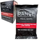 Barra de refeições de gama - Bares de alta calorias de substituição - Bares sem glúten - Refeições de mochila - 6 Pack (chocolate, manteiga de amendoim e café)