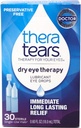 Thera Tears Colírios para Olhos Secos, Terapia Ocular Seca Eyedrops Lubrificantes, Grátis Preservativo, 30 Frascos Contagem de Uso Único