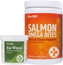 Pet MD Ear Wipes e Salmon Omega Bites