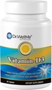 Vitamina D3-5000 UI, Suplemento dietético de força extra para suporte ósseo, muscular e imunológico saudável, 60 comprimidos de fácil de enrolar embalados para 2 meses de fornecimento