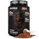 Birdman Falcon Performance Vegan Protein Powder, 31g Protein, 5g Creatina, 5g BCAA, Probióticos, Eletrolíticos, Pré-treino, Baixo carboidrato, Livre de açúcar e lacticínios, Proteína de Chocolate Baseada em Planta -19 porções