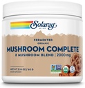 SOLARAY Fermentado Cogumelo Orgânico Completo, Pó , saudável Imune Function Support , 2.000 mg por serv.