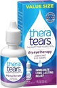 TheraTears Dry Eye Therapy Lubrificant Eye Drops Twin Pack, (2 x 30 ml Garrafas) + 1,0 frasco Fl Oz