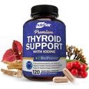 NutriFlair Complexo de Apoio à Tiróide, 120 Cápsulas - com Iodo, Pimenta Negra, Ashwagandha, Vitamina B12 - Suplemento de Tiróide para Mulheres e Homens