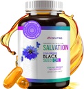 Cápsulas de óleo de semente preta - Gelado Pressionado Nigella Sativa (Turkish) Thymoquinone, Black Cumin Nigella Sativa Seed Oil, 100% líquido Puro Óleo de semente preta 120 contagem, 500mg por cápsula, Made in USA