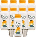 DOSE para o seu suporte de fígado Suplementar Shot ou não GMO, Vegan, Sem glúten, Kosher Pareve 9 garrafas e 2 onças Shot Glass (2 copos)