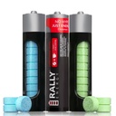 Rally Caffeine Mints, 60 miligramas, Energia instantânea, Respiração fresca, Cafeinado, 0 açúcar, hortelã natural, canela, Wintergreen Variety Pack (3 embalagens, 30 hortas)