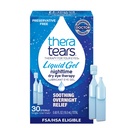 TheraTears Liquid Gel Nighttime Lubrificante gotas de olho para olhos secos, Frascos de uso único, 30 contagem